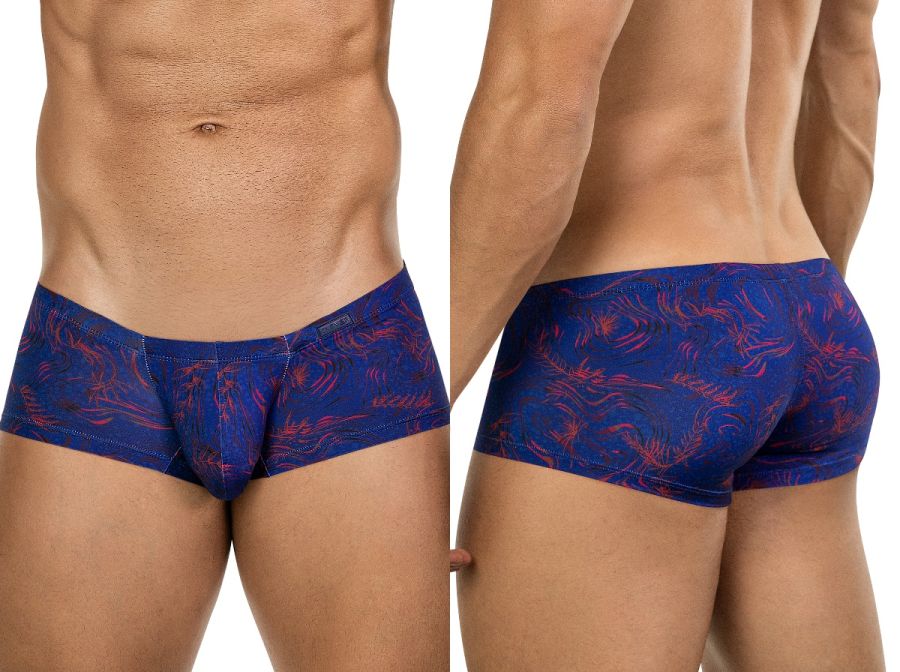 Clever Moda Men's Underwear 26027 Helion Trunks Color Blue