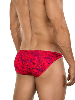 Clever Moda Men's Underwear 26028 Helion Bikini Color Red thumbnail 3