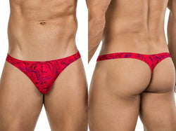 Clever Moda Men's Underwear 26030 Helion Thongs Color Red thumbnail 1