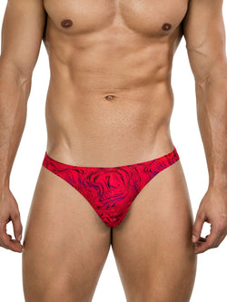 Clever Moda Men's Underwear 26030 Helion Thongs Color Red thumbnail 2