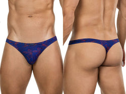 Clever Moda Men's Underwear 26031 Helion Thongs Color Blue thumbnail 1