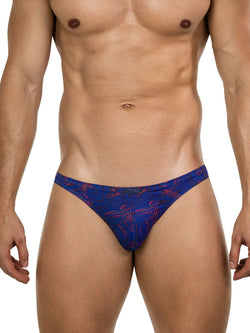 Clever Moda Men's Underwear 26031 Helion Thongs Color Blue thumbnail 2