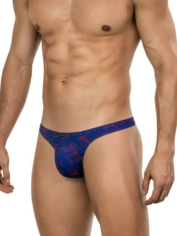 Clever Moda Men's Underwear 26031 Helion Thongs Color Blue thumbnail 4