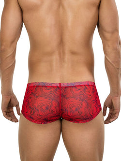 Clever Moda Men's Underwear 26032 Calipso Trunks Color Red thumbnail 3