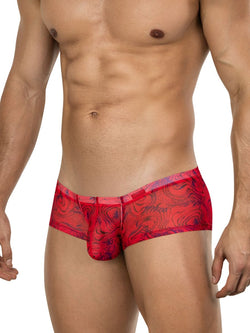 Clever Moda Men's Underwear 26032 Calipso Trunks Color Red thumbnail 4