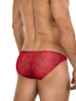 Clever Moda Men's Underwear 26034 Calipso Bikini Color Red thumbnail 3