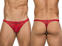 Clever Moda Men's Underwear 26036 Calipso Thongs Color Red thumbnail 1
