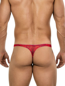 Clever Moda Men's Underwear 26036 Calipso Thongs Color Red thumbnail 3