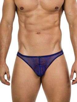 Clever Moda Men's Underwear 26037 Calipso Thongs Color Blue thumbnail 2