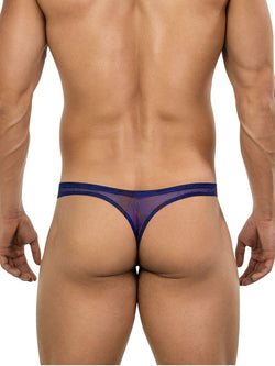 Clever Moda Men's Underwear 26037 Calipso Thongs Color Blue thumbnail 3
