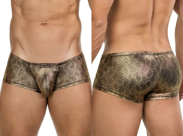 Clever Moda Men's Underwear 26042 Atlas Trunks Color Gold