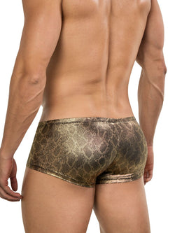 Clever Moda Men's Underwear 26042 Atlas Trunks Color Gold thumbnail 3