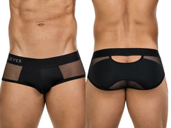 Clever Moda Men's Underwear 26059 Tanatos Briefs in Bold Black thumbnail 1