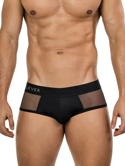 Clever Moda Men's Underwear 26059 Tanatos Briefs in Bold Black thumbnail 2