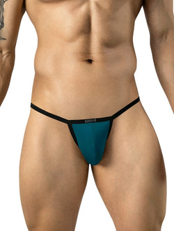 Clever Moda 26161 Men's Underwear Boreas Sleek Thongs Color Petrol Blue thumbnail 2