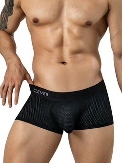 Clever Moda 26184 Men's Underwear Ulises Trunks Modern Comfort Color Black thumbnail 2