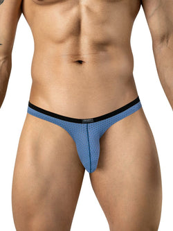 Clever Moda 26187 Men's Underwear Ulises Ergonomic Briefs Color Steel Blue thumbnail 2