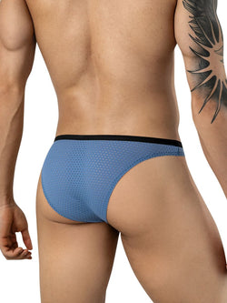 Clever Moda 26187 Men's Underwear Ulises Ergonomic Briefs Color Steel Blue thumbnail 3