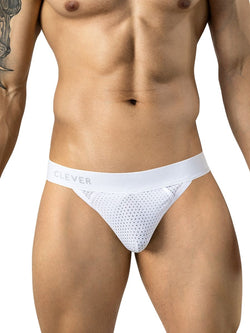 Clever Moda 26189 Men's Underwear Ulises Thongs Color White thumbnail 2