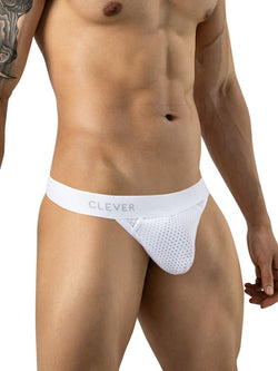 Clever Moda 26189 Men's Underwear Ulises Thongs Color White thumbnail 4