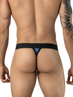 Clever Moda 26191 Men's Underwear Ulises Sleek Thongs Color Steel Blue thumbnail 3