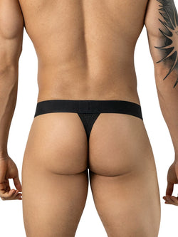 Clever Moda 26192 Men's Underwear Ulises Thongs Stylish Ergonomic Fit Color Black thumbnail 3