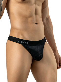 Clever Moda 26192 Men's Underwear Ulises Thongs Stylish Ergonomic Fit Color Black thumbnail 4