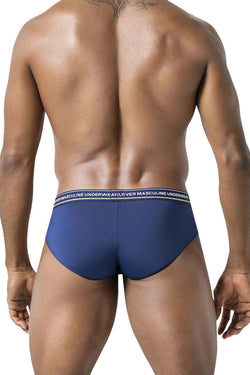 Clever Moda Men's Underwear 519969 3PK Australian Latin Briefs Color Blue-Petrol-Green thumbnail 3