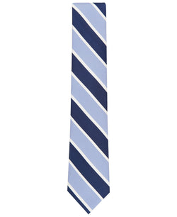 Club Room Brewer Classic Stripe Tie Blue thumbnail 2