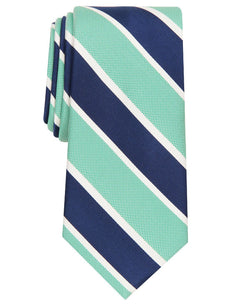 Club Room Brewer Classic Stripe Tie Green thumbnail 1