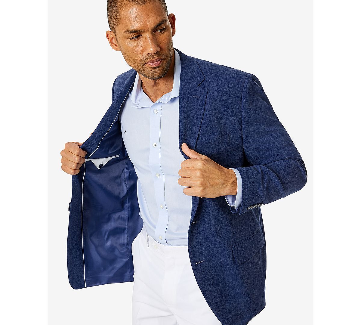 Club Room Classic-fit Solid Sport Coat Blue