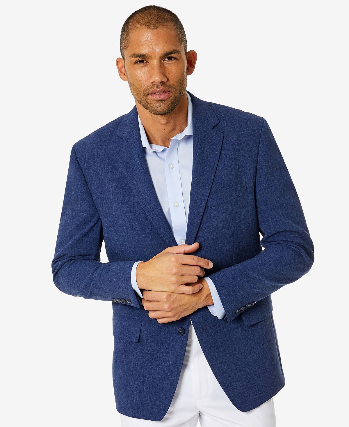 Club Room Classic-fit Solid Sport Coat Blue