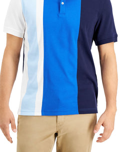 Club Room Colorblocked Polo Mix Blue Combo thumbnail 2