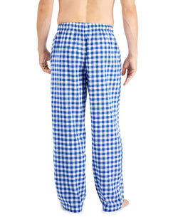 Club Room Flannel Print Pajama Pants Navy Gingham thumbnail 2