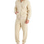 Club Room Fleece Reversible Pajama Hoodie Beige