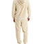 Club Room Fleece Reversible Pajama Hoodie Beige