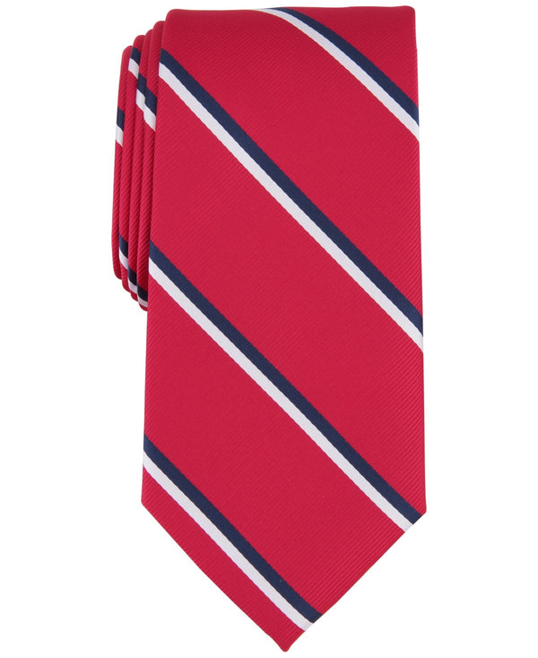 Club Room Irving Stripe Tie Red