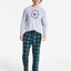 Club Room Plaid Fleece Pajama Top & Pants Set