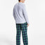 Club Room Plaid Fleece Pajama Top & Pants Set
