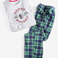 Club Room Plaid Fleece Pajama Top & Pants Set