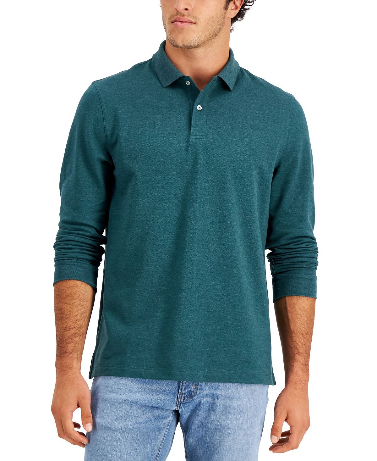 Club Room Solid Stretch Polo Forest