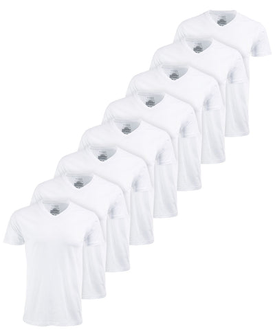 Club Room V-Neck T-Shirts 8-Pack