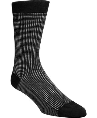 Cole Haan Checked Crew SocksBlack