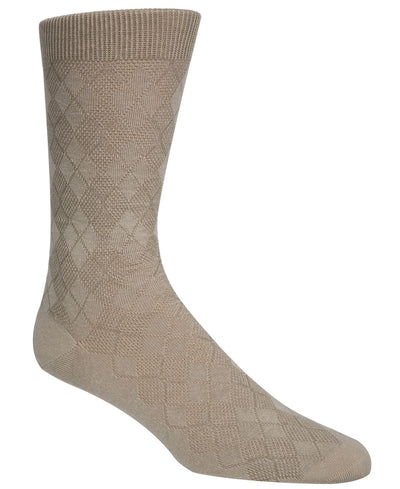 Cole Haan Tonal Argyle Crew Socks Hawthorn