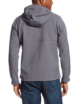 Columbia Ascender Hooded Softshell Jacket (Graphite) Coat gray