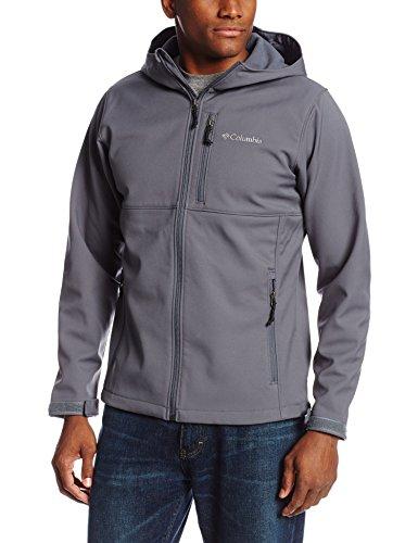 Columbia Ascender Hooded Softshell Jacket (Graphite) Coat gray