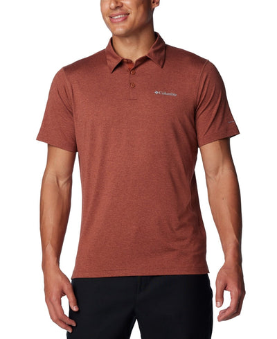 Columbia Carter Short Sleeve Performance Crest Polo - Auburn