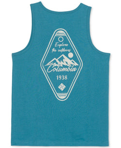 Columbia Explore the Outdoors Graphic Tank Top - Canyon Blue thumbnail 1