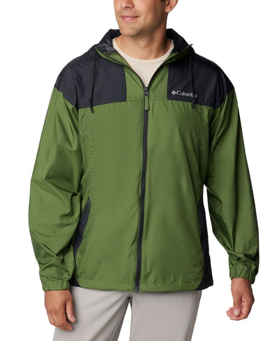 Columbia Flash Challenger™ Colorblocked Packable Full-Zip Hooded Windbreaker