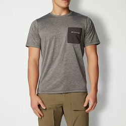 Columbia Hike Novelty Performance Crewneck T - Shirt - Black Heather thumbnail 1